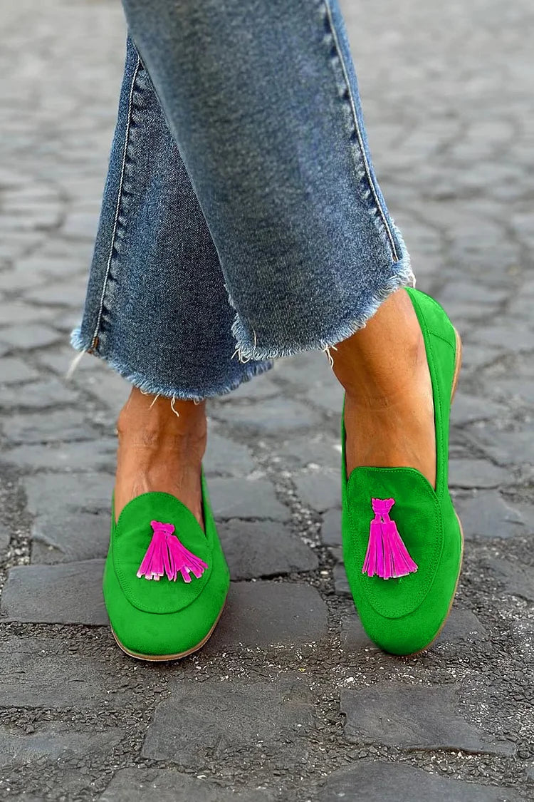 Aurelia Women's Tassel Accent Loafers