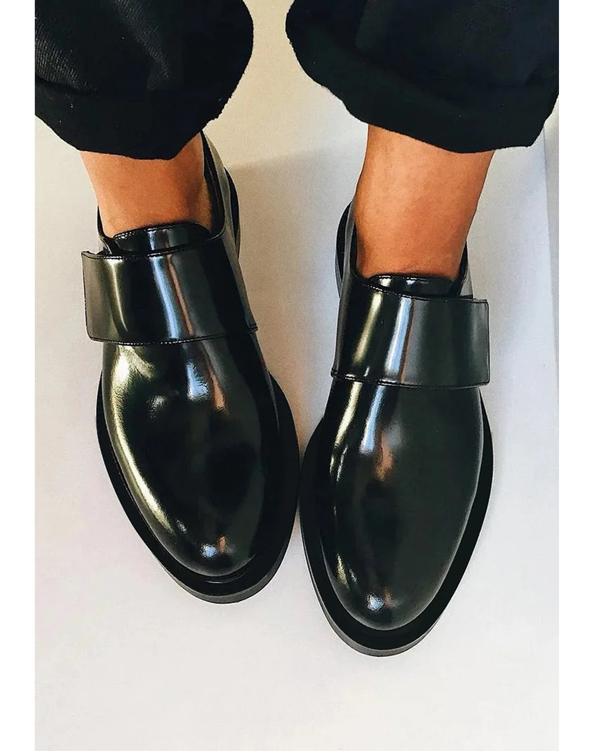 Harleigh | Women's Strap Loafers - Black - Image 1