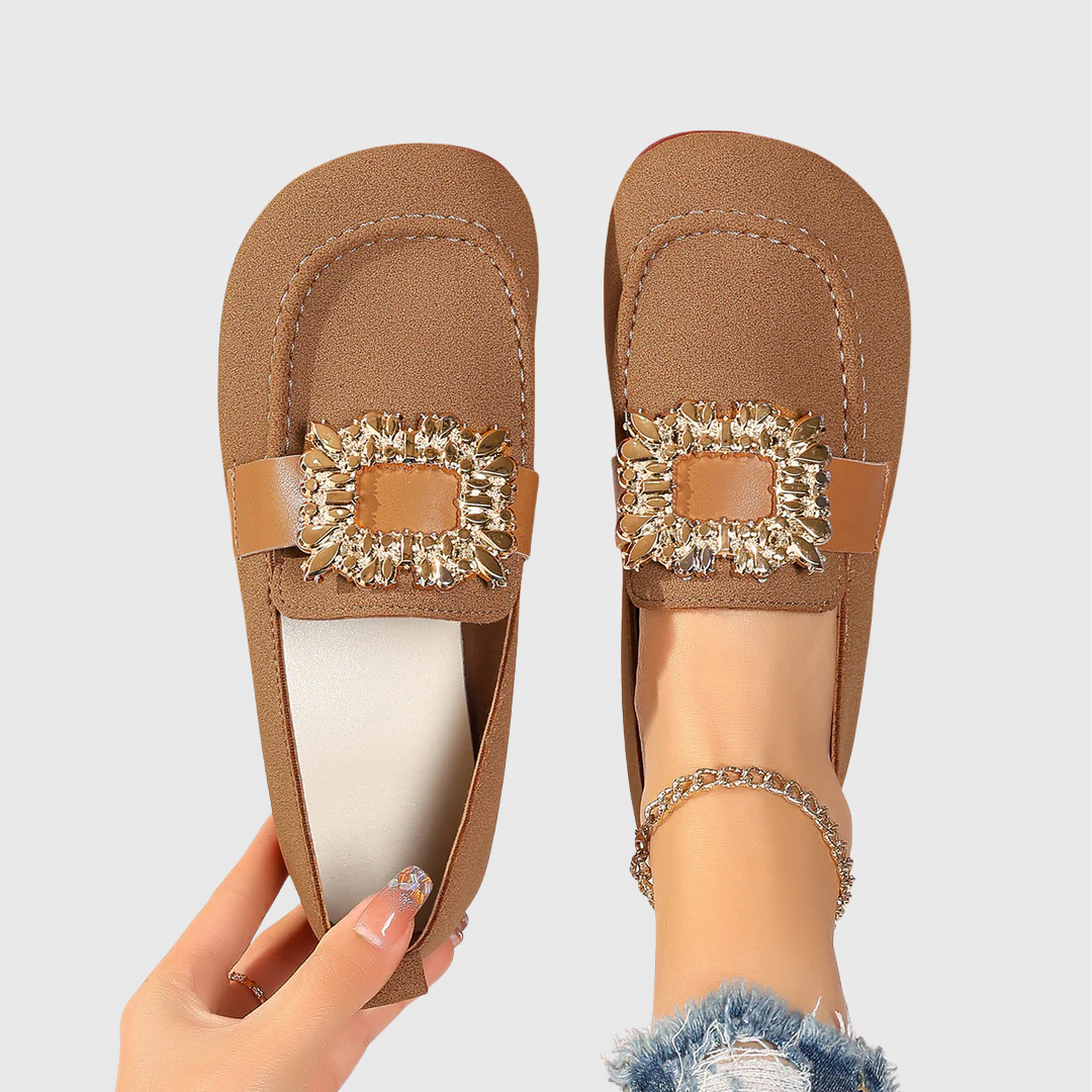 Hayden | Women's Embellished Slip-On Loafers - Image 1