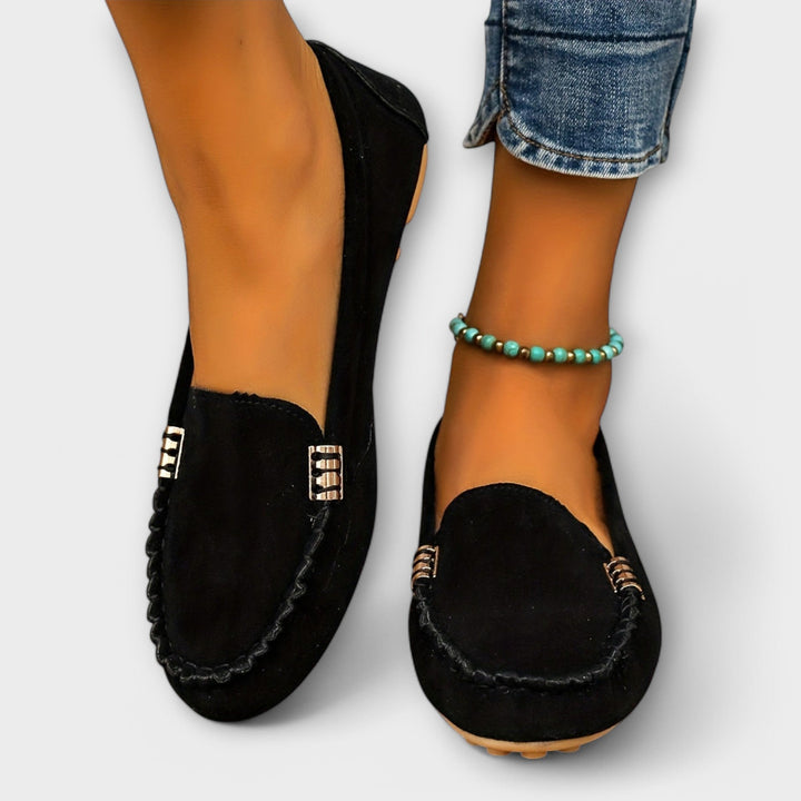 Haley | Women's Slip-On Loafers Flat Moccasin Shoe - Image 5