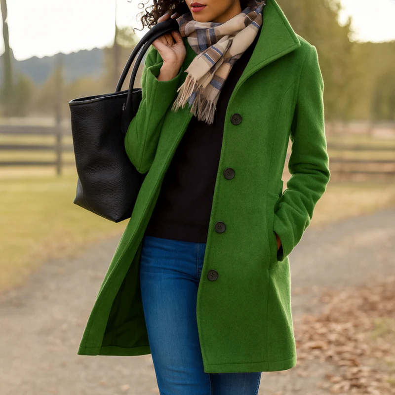 Aubrey | Classic Coat with Buttons