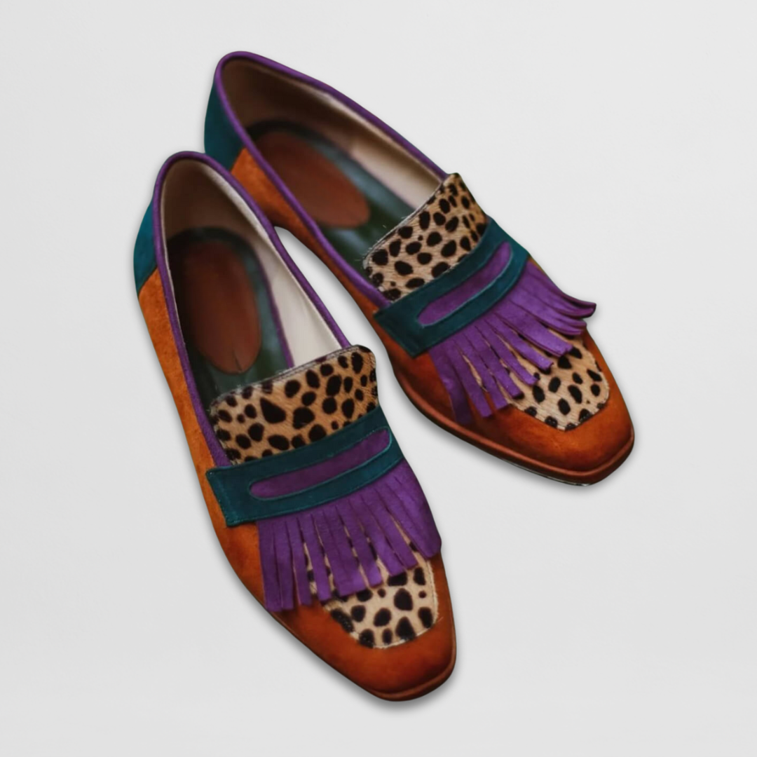 Elise | Women's Fringe Loafer Slip-On Flats - Image 3
