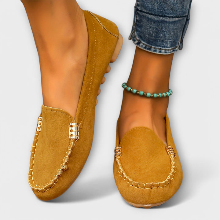 Haley | Women's Slip-On Loafers Flat Moccasin Shoe - Image 3