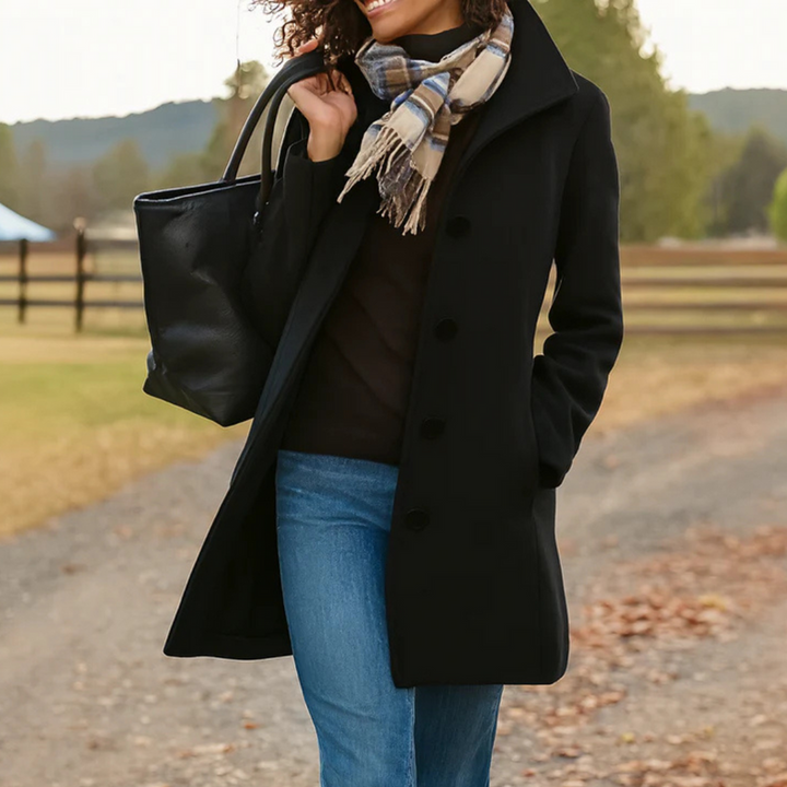 Aubrey | Classic Coat with Buttons