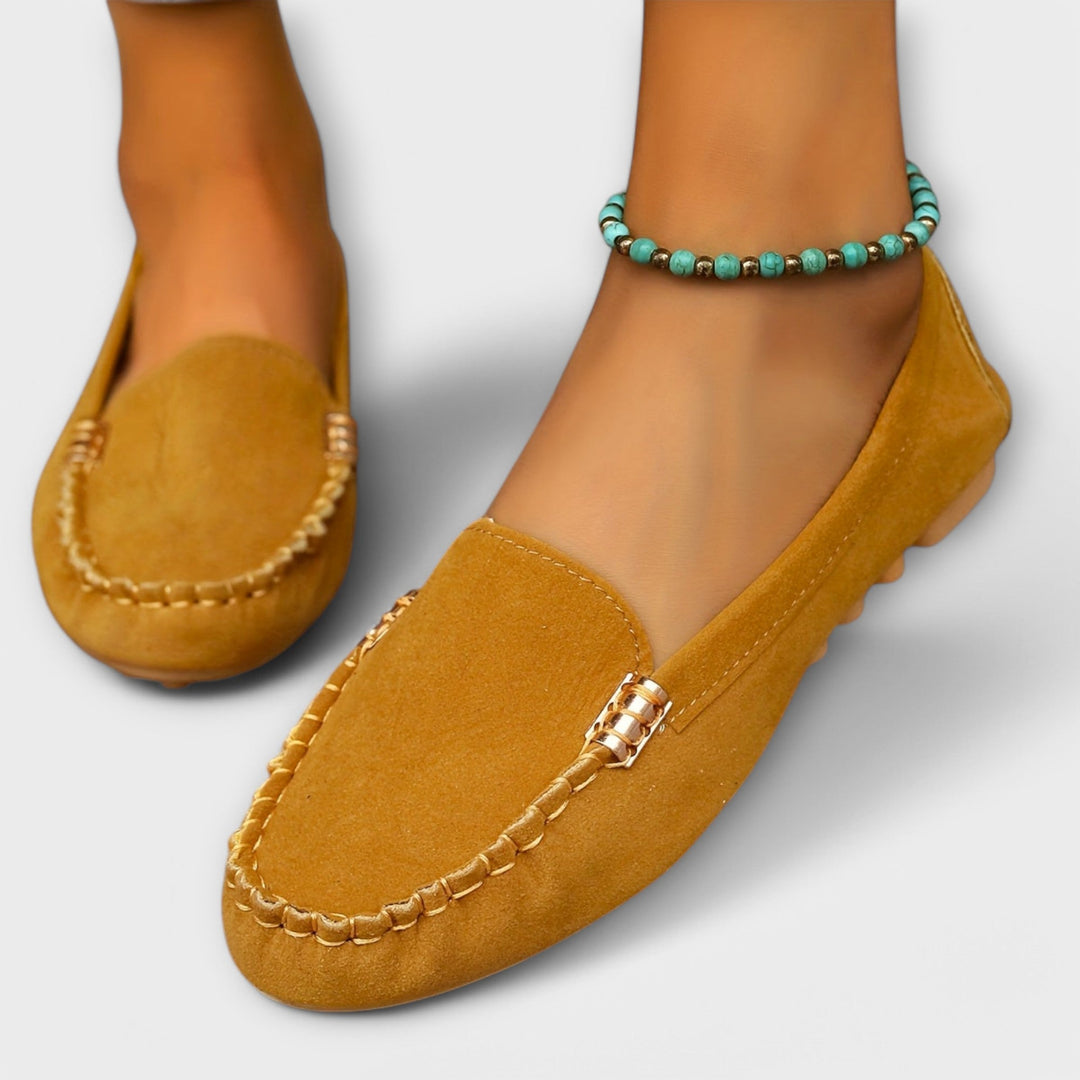 Haley | Women's Slip-On Loafers Flat Moccasin Shoe - Image 9
