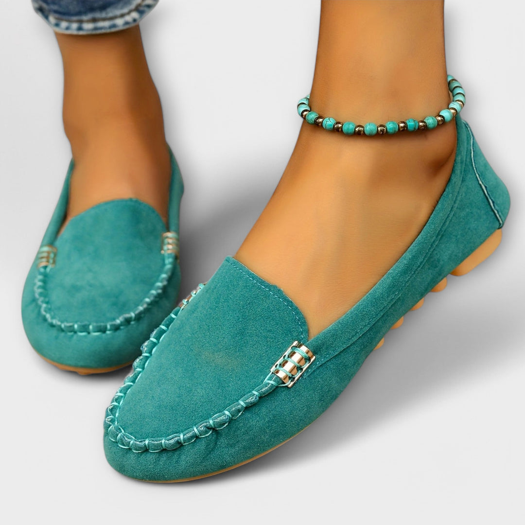 Haley | Women's Slip-On Loafers Flat Moccasin Shoe - Image 7