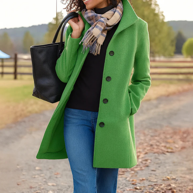 Aubrey | Classic Coat with Buttons