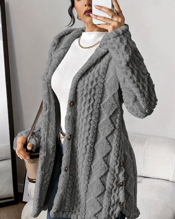 Adriana | Plush Hooded Cardigan