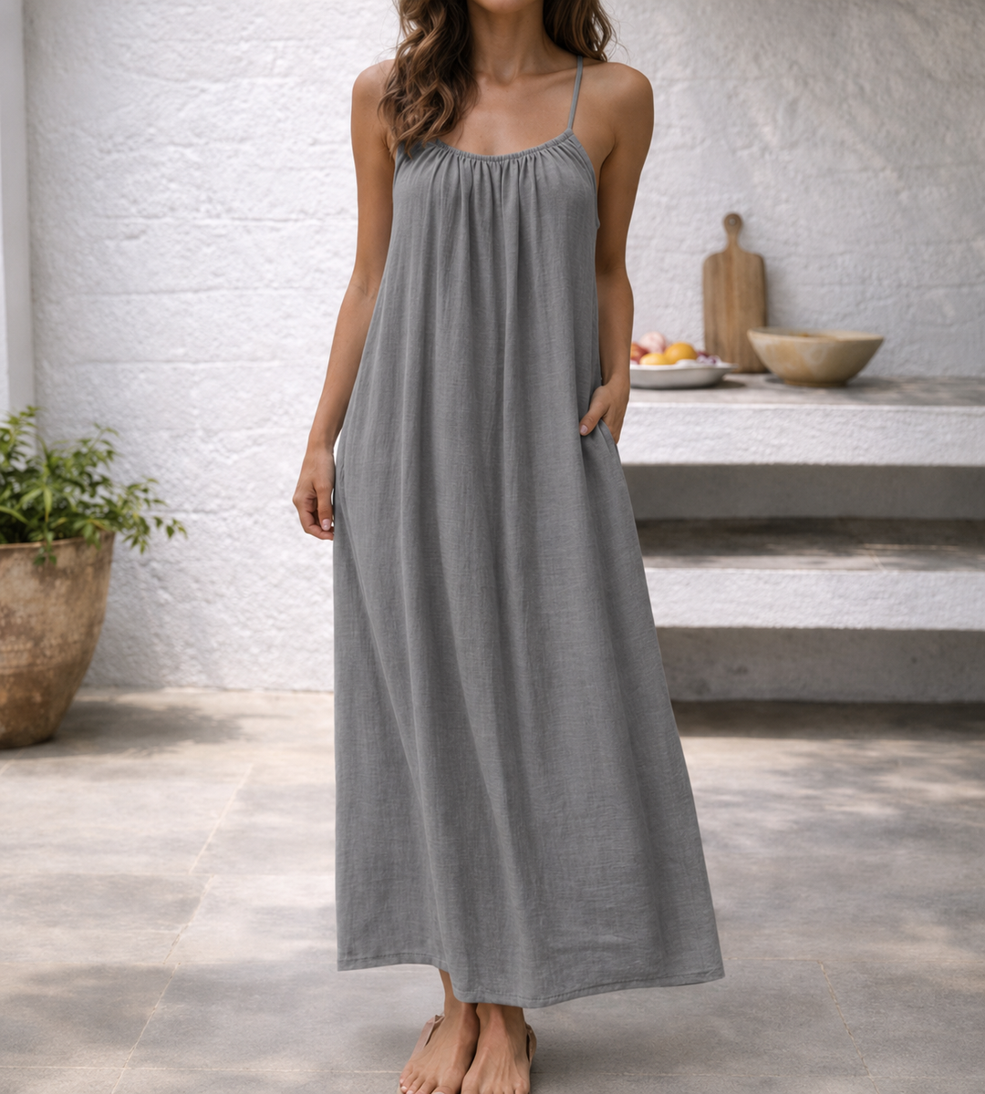 Lena | Women's Maxi Dress Spaghetti Strap Sundress