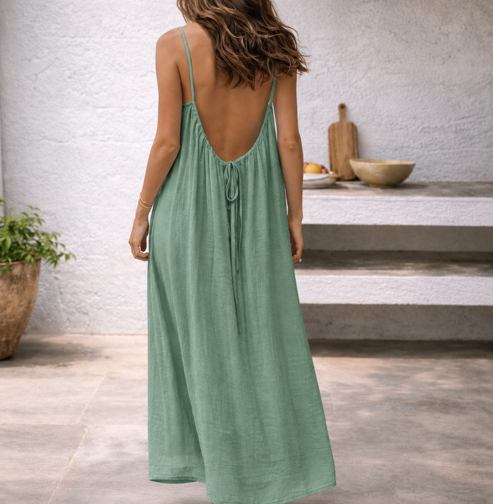 Lena | Women's Maxi Dress Spaghetti Strap Sundress