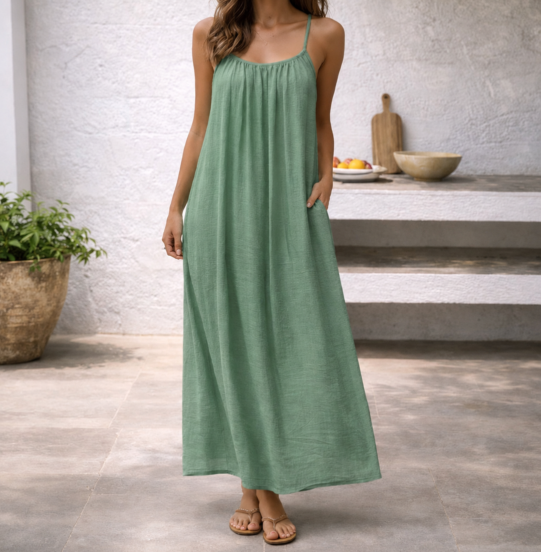 Lena | Women's Maxi Dress Spaghetti Strap Sundress