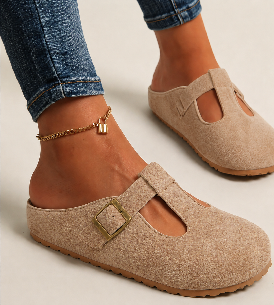 Juniper | Women's Yellow Buckle Clogs