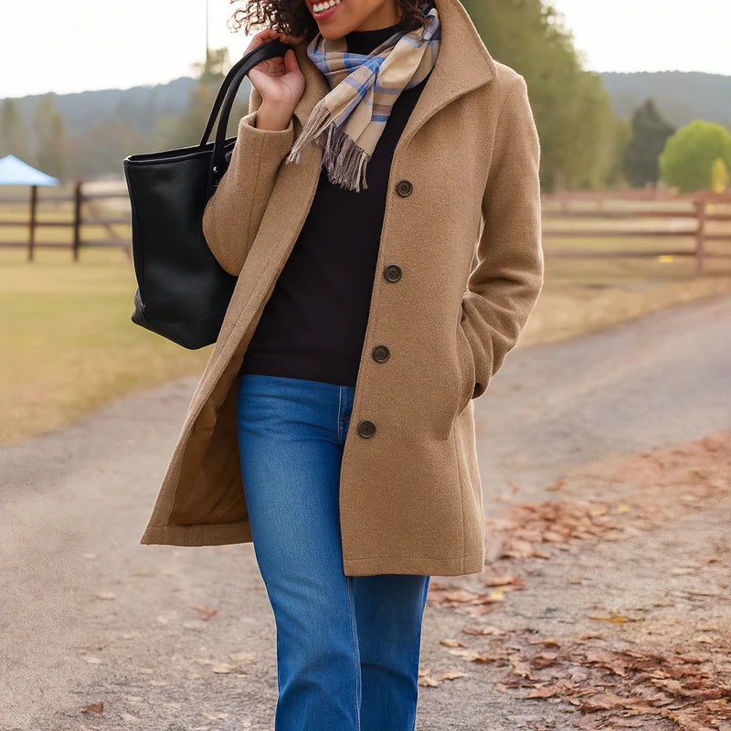 Aubrey | Classic Coat with Buttons