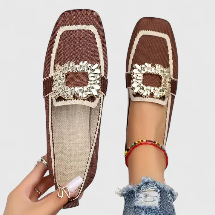 Jessie | Women's Embellished Flat Loafers - Image 4