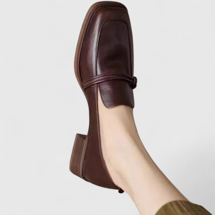 Janine | Women's Square Toe Loafer Flats - Image 2