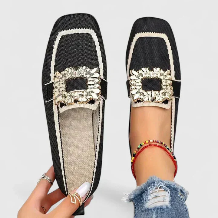 Jessie | Women's Embellished Flat Loafers - Image 2