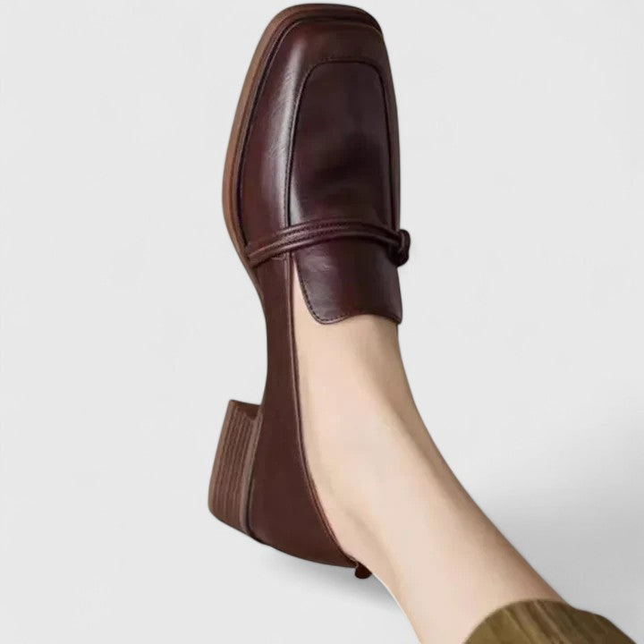 Janine | Women's Square Toe Loafer Flats - Image 5