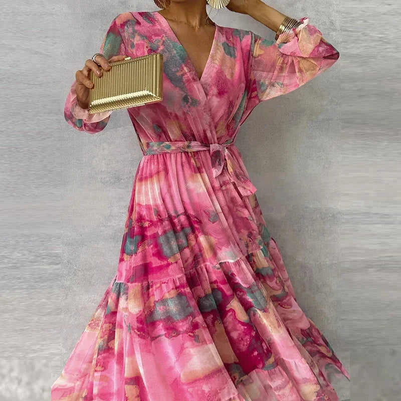Katie™ | Elegant Floral Handmade Dress