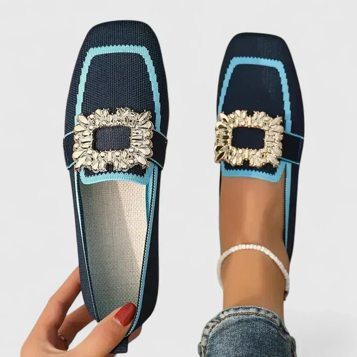 Jessie | Women's Embellished Flat Loafers - Image 1
