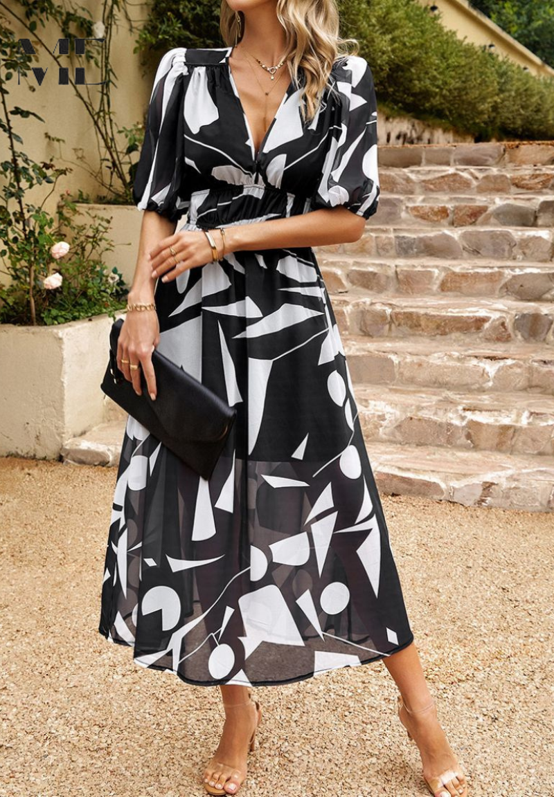 Monica™ | Elegant Floral Dress