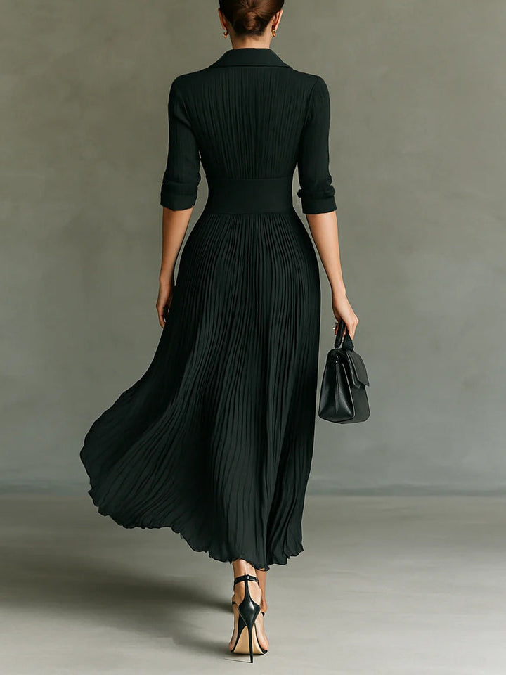 Erica | Women's Fall Dress Pleated Maxi