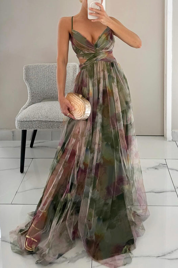 Cindy™ | Beautiful Floral Print Maxi Dress