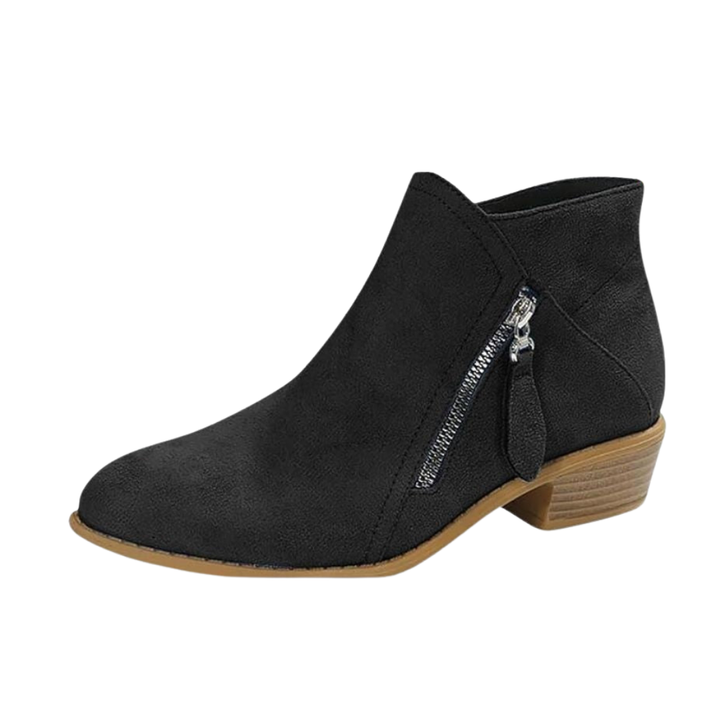 Bexley | Women's Ankle Boot with Tassel Zip Detail - Black - Image 6