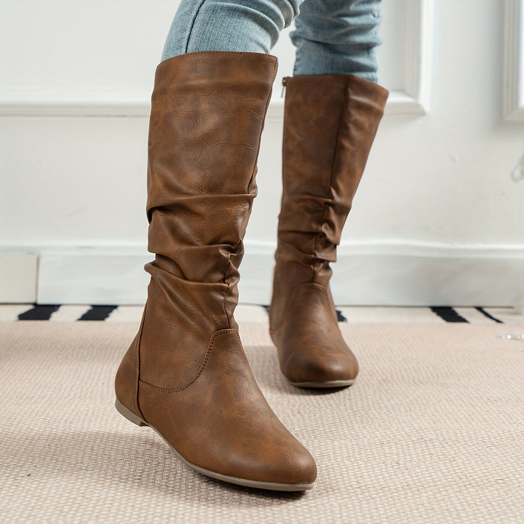 Bexley | Women's Knee High Boots in Brown - Brown - Image 3