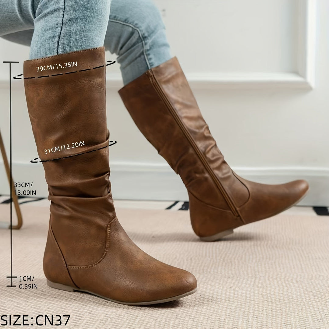 Bexley | Women's Knee High Boots in Brown - Brown - Image 5