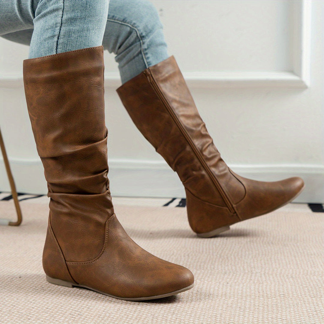 Bexley | Women's Knee High Boots in Brown - Brown - Image 6