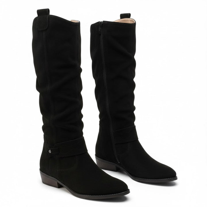 Bexley | Women's Knee High Slouch Boots - Taupe - Image 15