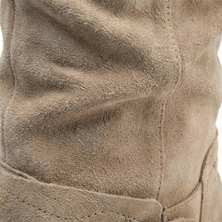 Bexley | Women's Knee High Slouch Boots - Taupe - Image 6