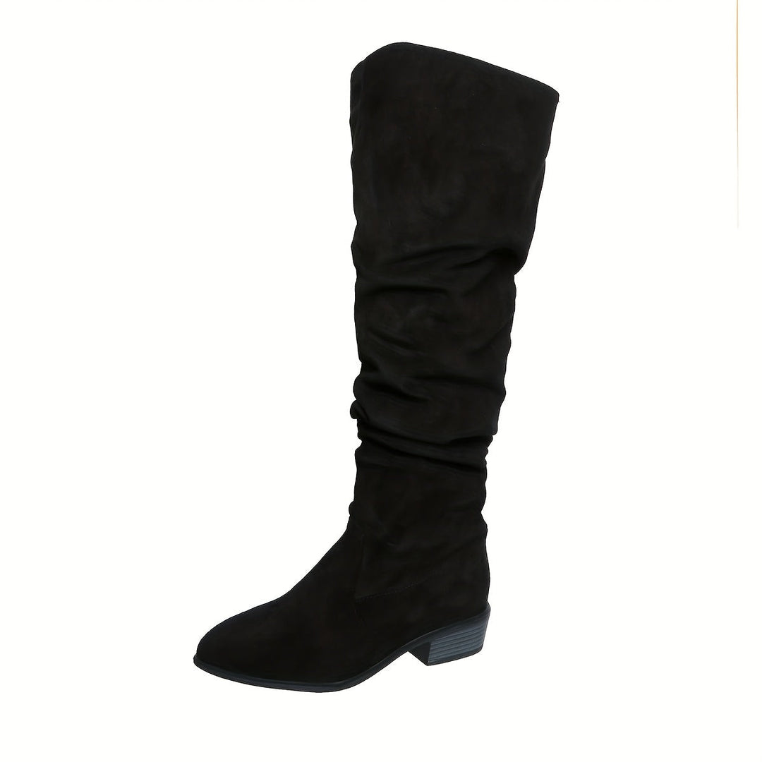 Bexley | Women's Over the Knee Slouch Boots - Grey - Image 8