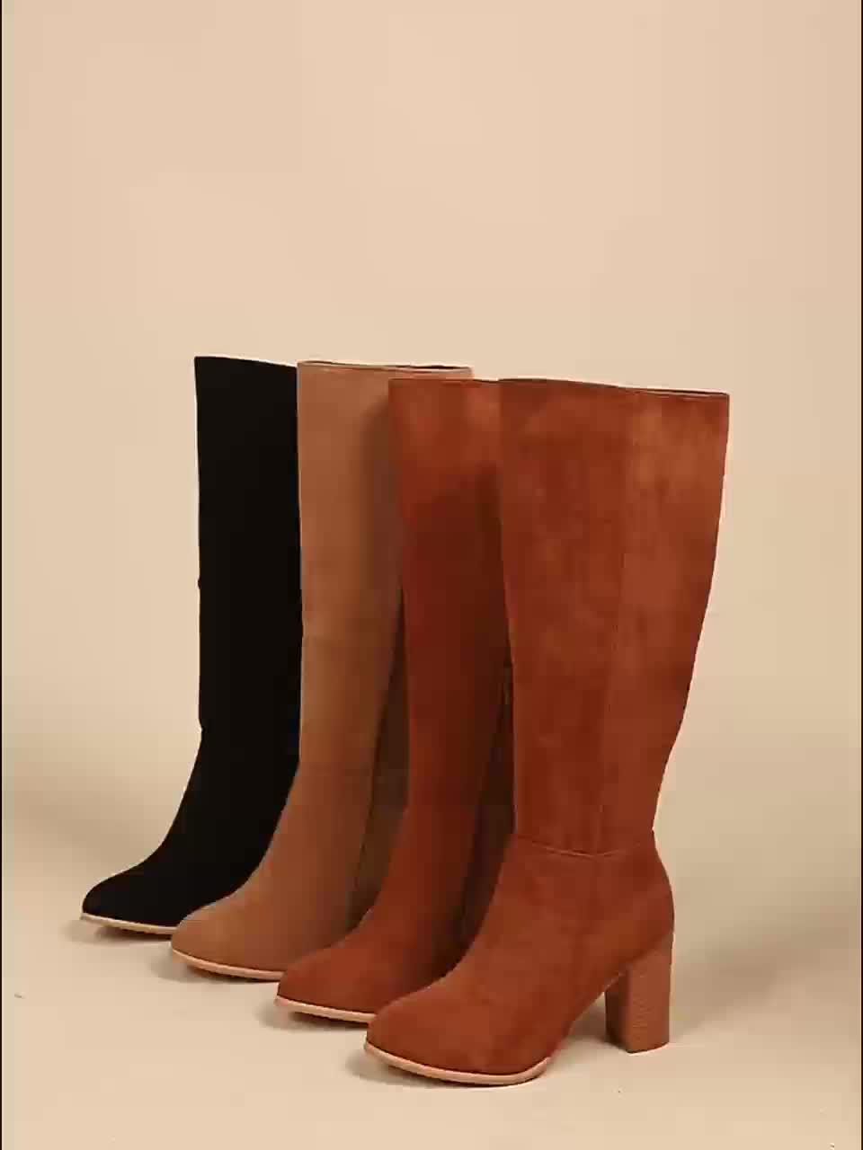 Blythe | Women's Wide Calf Western Cowboy Knee-High Boots - Brown - Image 14