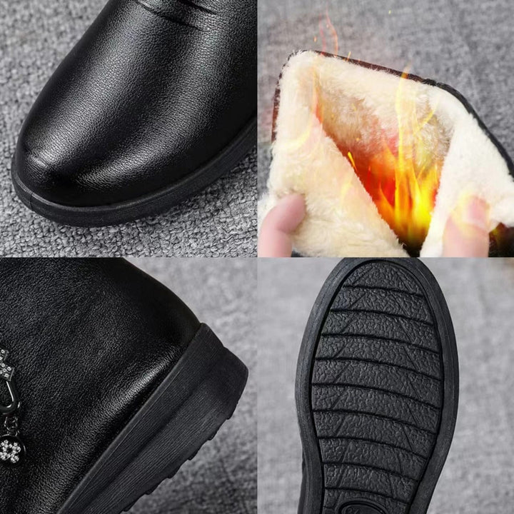 Corinna | Women's Fur-Lined Winter Ankle Boots - Black - Image 4