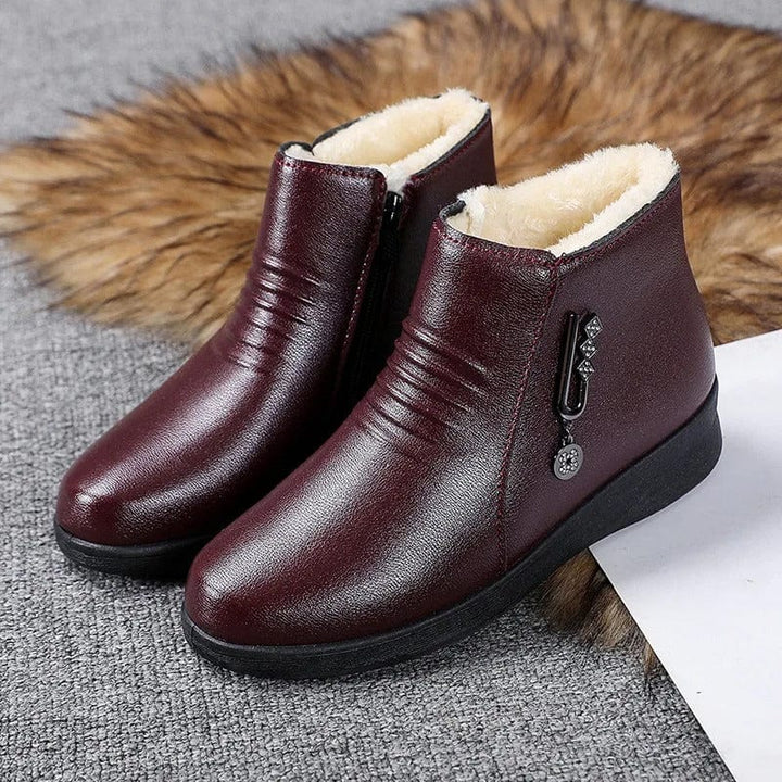 Corinna | Women's Fur-Lined Winter Ankle Boots - Black - Image 5