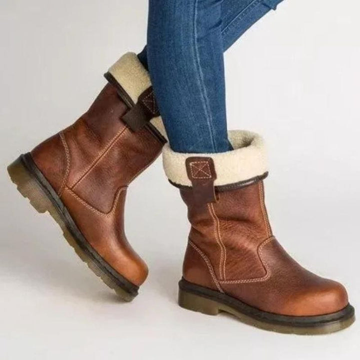 Corvin | Women's Shearling-Lined Mid-Calf Winter Boots - Brown - Image 1