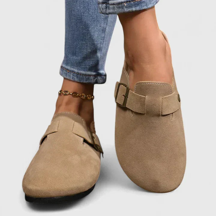 Janet | Women's Slip-On Suede Loafer Clogs