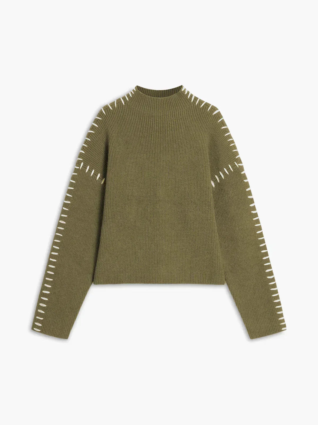 Corwyn | Women's Oversized Mock Neck Sweater - Black - Image 17