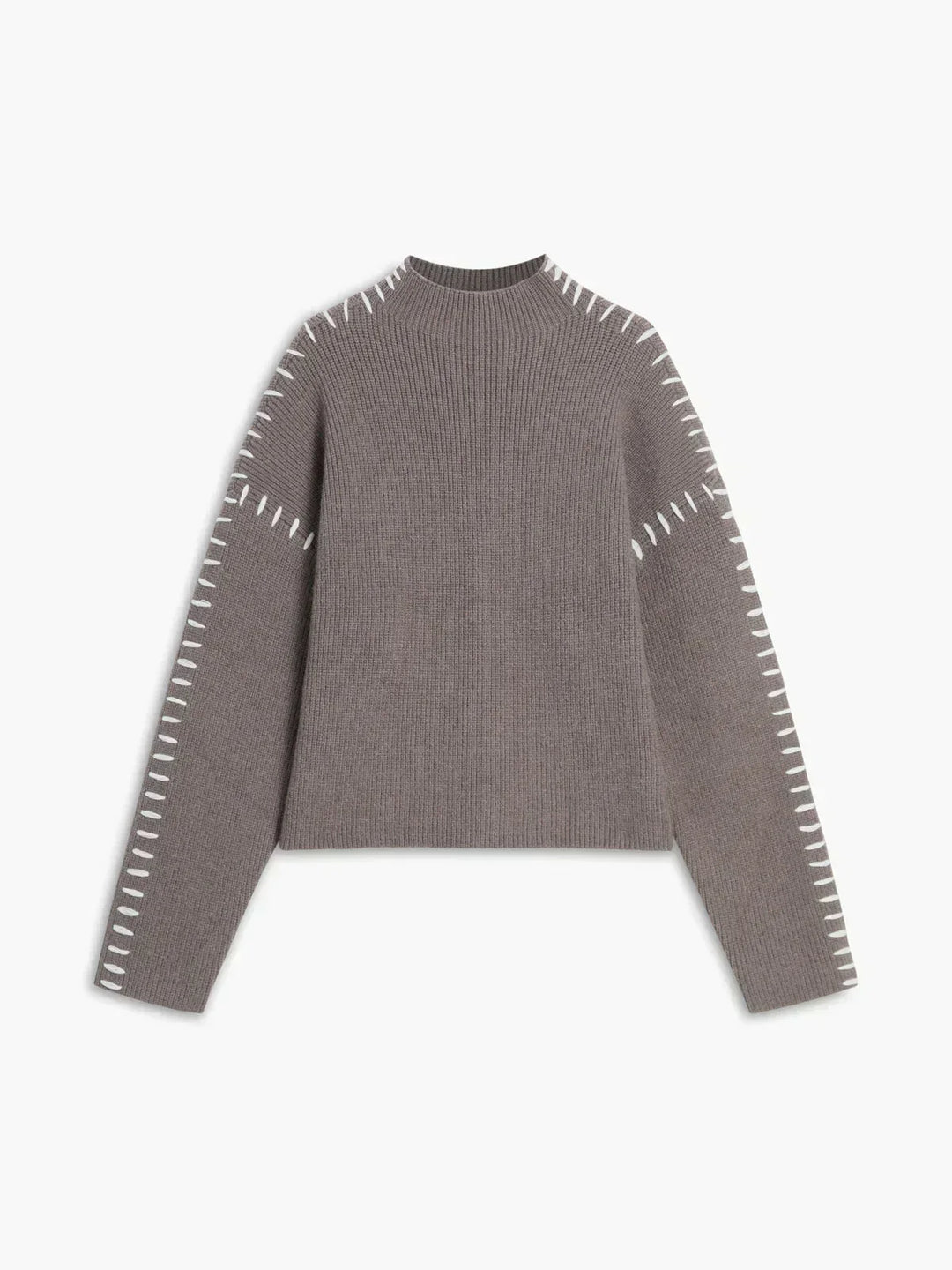 Corwyn | Women's Oversized Mock Neck Sweater - Black - Image 18