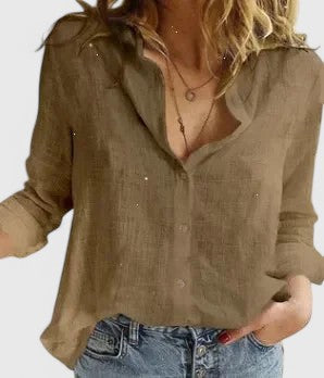Quinby | Women's Floral Print Collared Blouse - Floral - Image 10