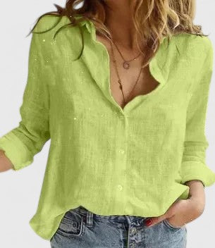 Quinby | Women's Floral Print Collared Blouse - Floral - Image 5