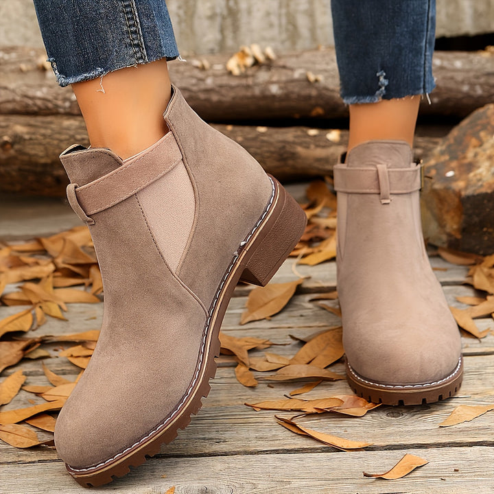 Renata | Women's Chelsea Ankle Boot with Buckle Strap - Image 7