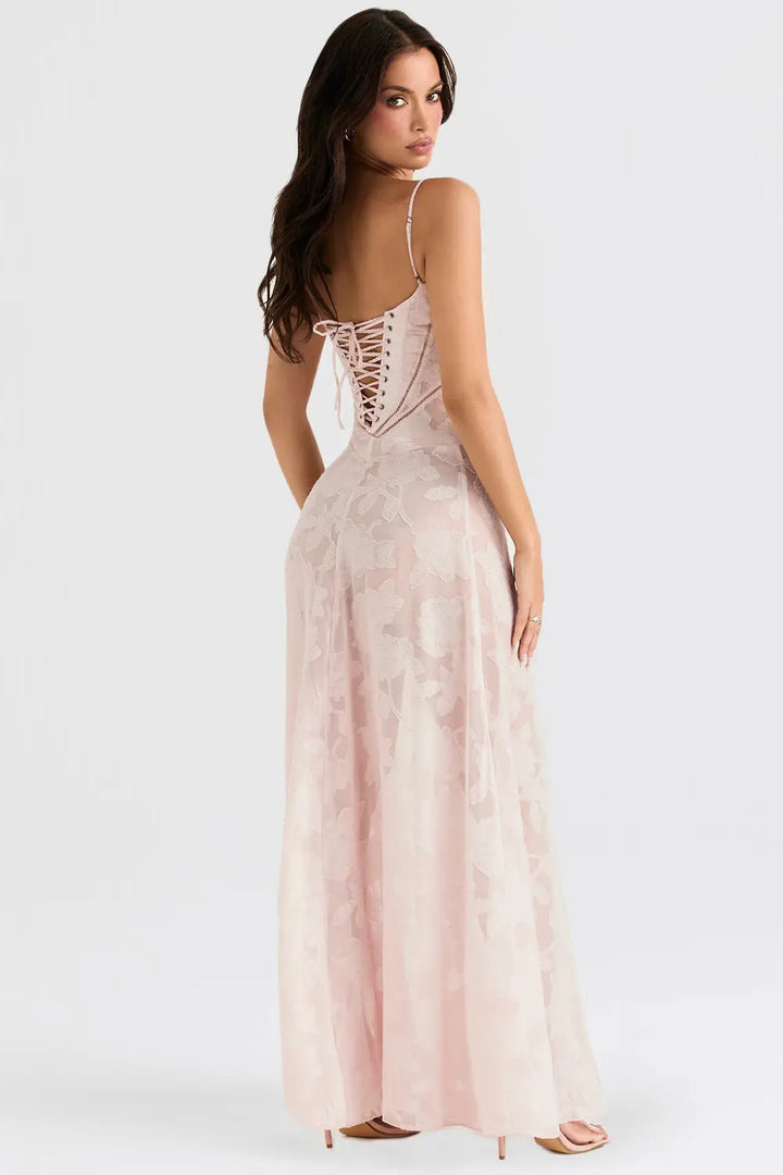 Gretchen™ | Long Summer Dress with Open Back and Adjustable Straps