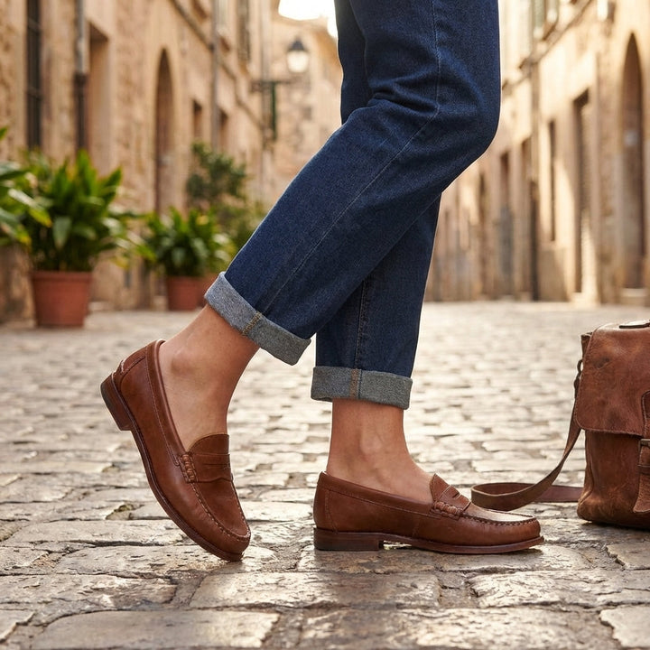 Tansy | Women's Classic Penny Loafer Flat - Image 2