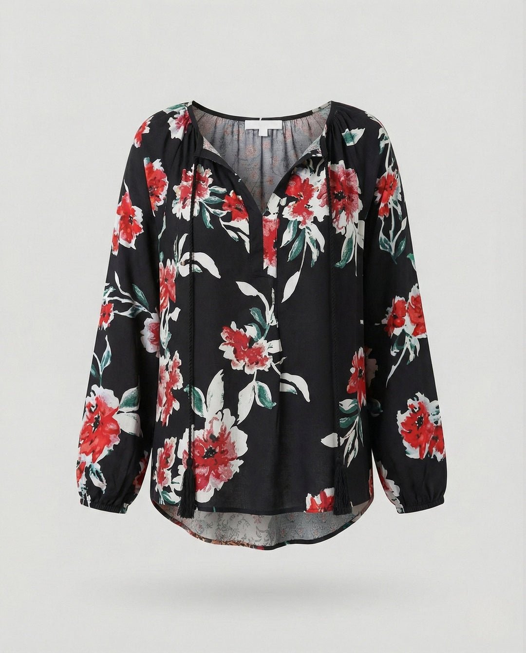 Tierney | Women's Boho Patchwork Long Sleeve Blouse - Image 6