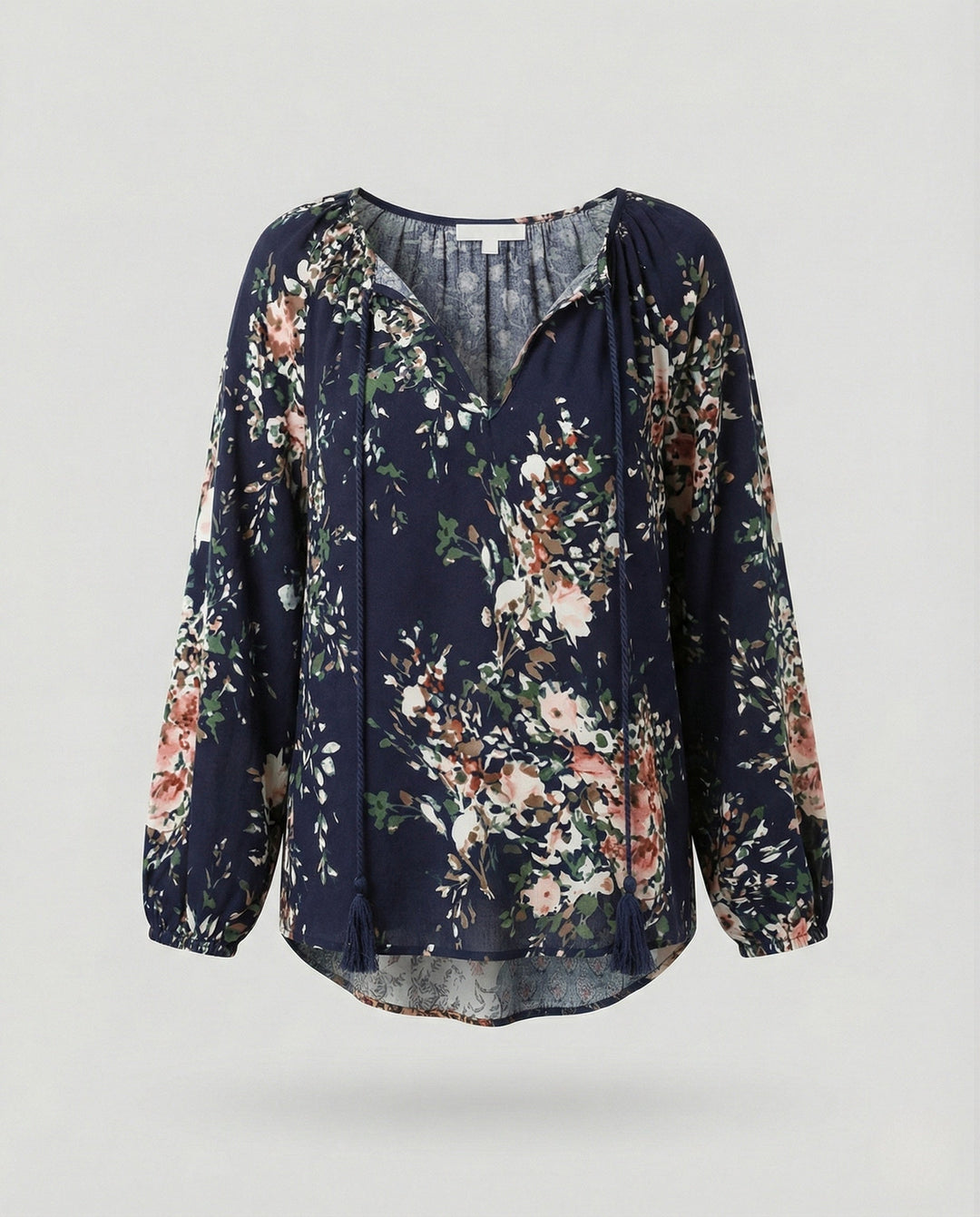 Tierney | Women's Boho Patchwork Long Sleeve Blouse - Image 9