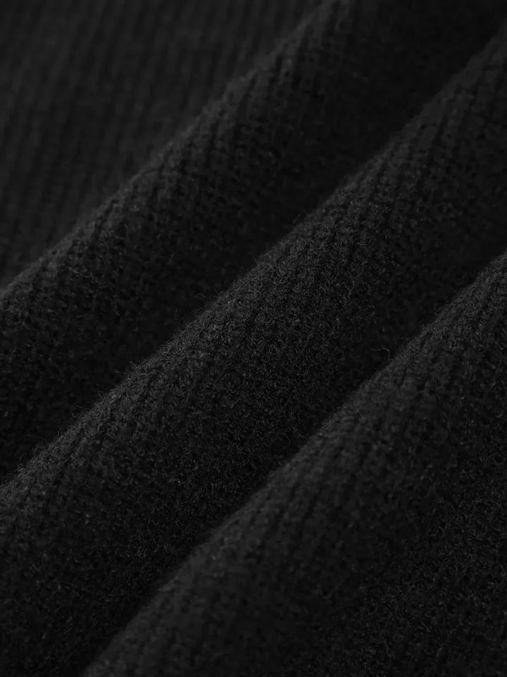 Verity | Women's Oversized Mock Neck Sweater - Black - Image 12