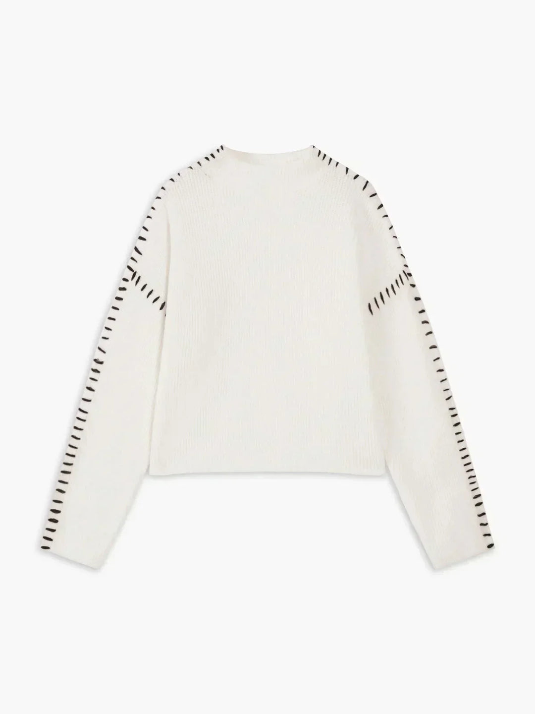Verity | Women's Oversized Mock Neck Sweater - Black - Image 13