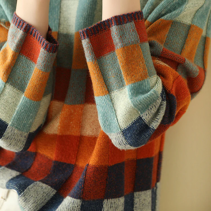Vexna | Women's Colorblock Turtleneck Sweater - Image 6
